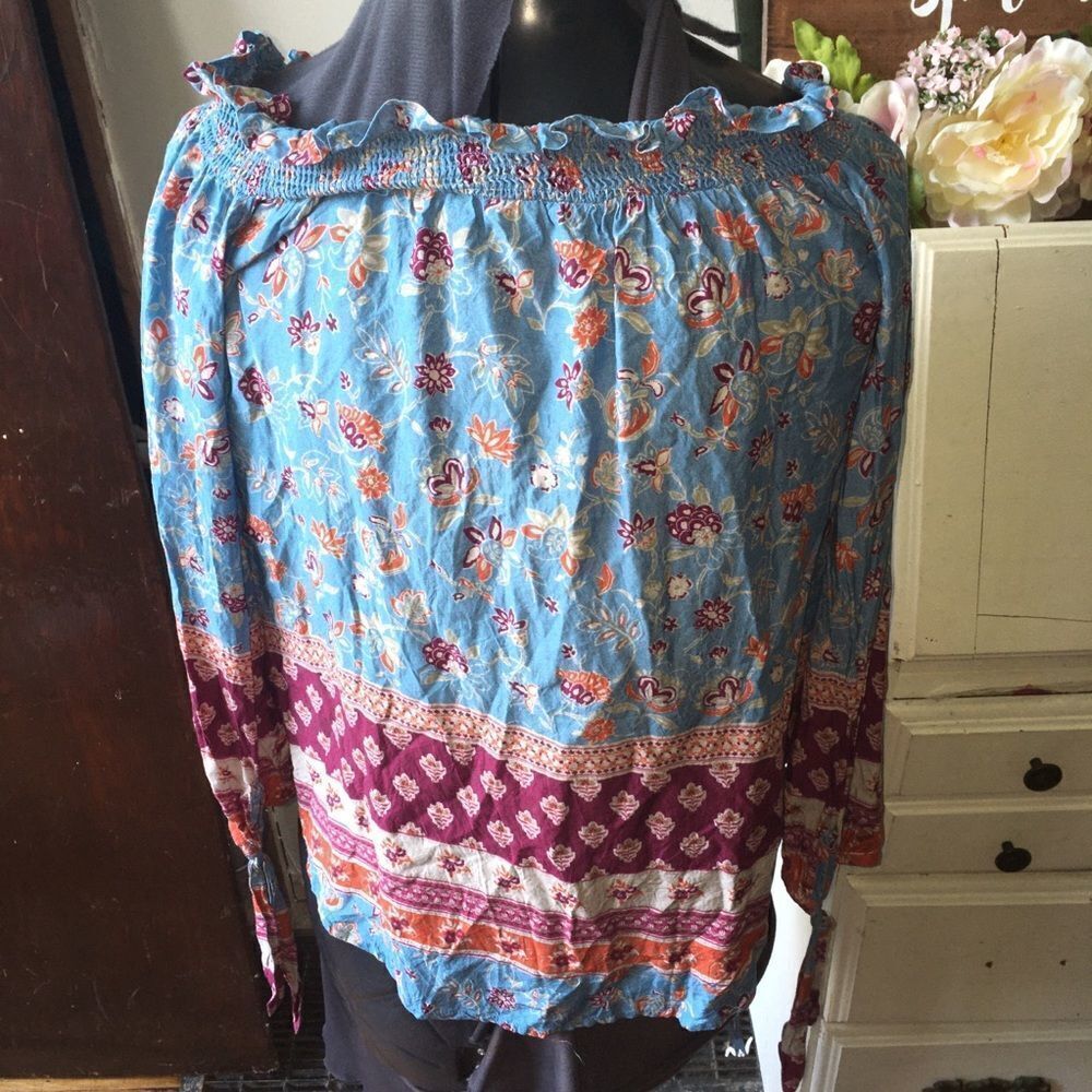 Beachlunchlounge Boho Patchwork Peasantblouse - image 3